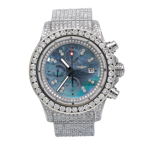 diamond breitling watches for men